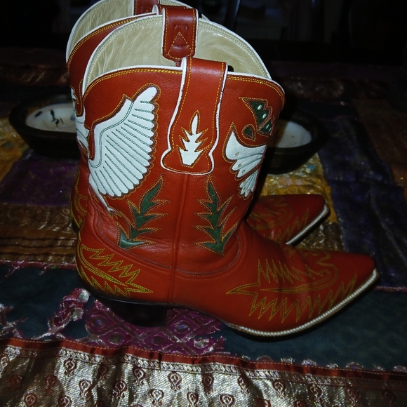 Heritage Boot Company Mariposa Peewee Cowboy Boots, Ladies Size 9.5 - Picture 4 of 14